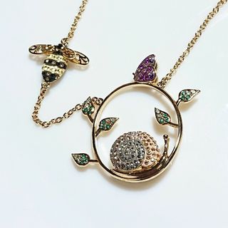 スワロフスキー(SWAROVSKI)の美品❇️SWAROVSKI Noisette Snail ロングネックレス(ネックレス)