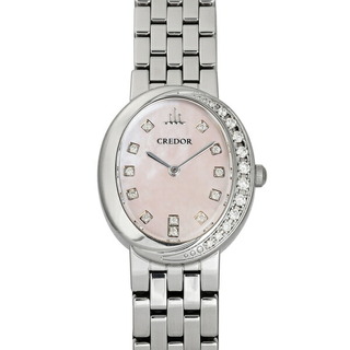 セイコー(SEIKO)のセイコー SEIKO クレドール シグノ GSWE855 ピンク文字盤 中古 腕時計 メンズ(腕時計(アナログ))