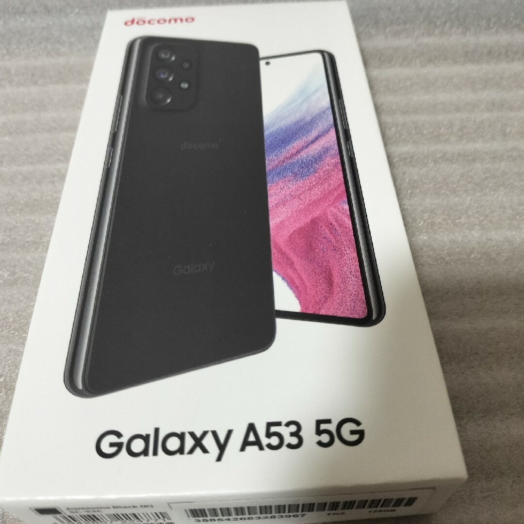 NTTdocomo(エヌティティドコモ)のSAMSUNG Galaxy A53 5G SC-53C ブラックドコモ  中古 スマホ/家電/カメラのスマートフォン/携帯電話(スマートフォン本体)の商品写真