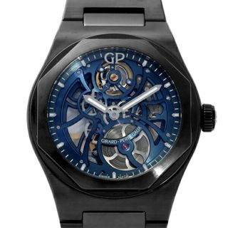 ジラールペルゴ(GIRARD-PERREGAUX)のジラール・ペルゴ GIRARD PERREGAUX ロレアート スケルトン アース トゥ スカイ エディション 81015-32-432-32A ブルー文字盤 中古 腕時計 メンズ(腕時計(アナログ))