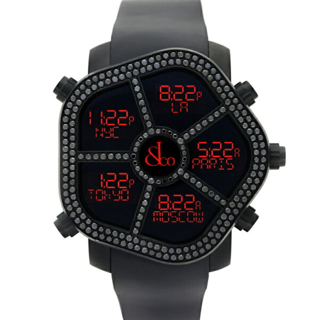ジェイコブ JACOBCO ゴースト JC-GST-BKD ブラック文字盤 中古 腕時計 メンズ メンズの時計(腕時計(アナログ))の商品写真