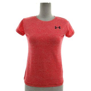 アンダーアーマー(UNDER ARMOUR)のアンダーアーマー Tシャツ heat gear ロゴ 半袖 霜降り ピンク S(その他)