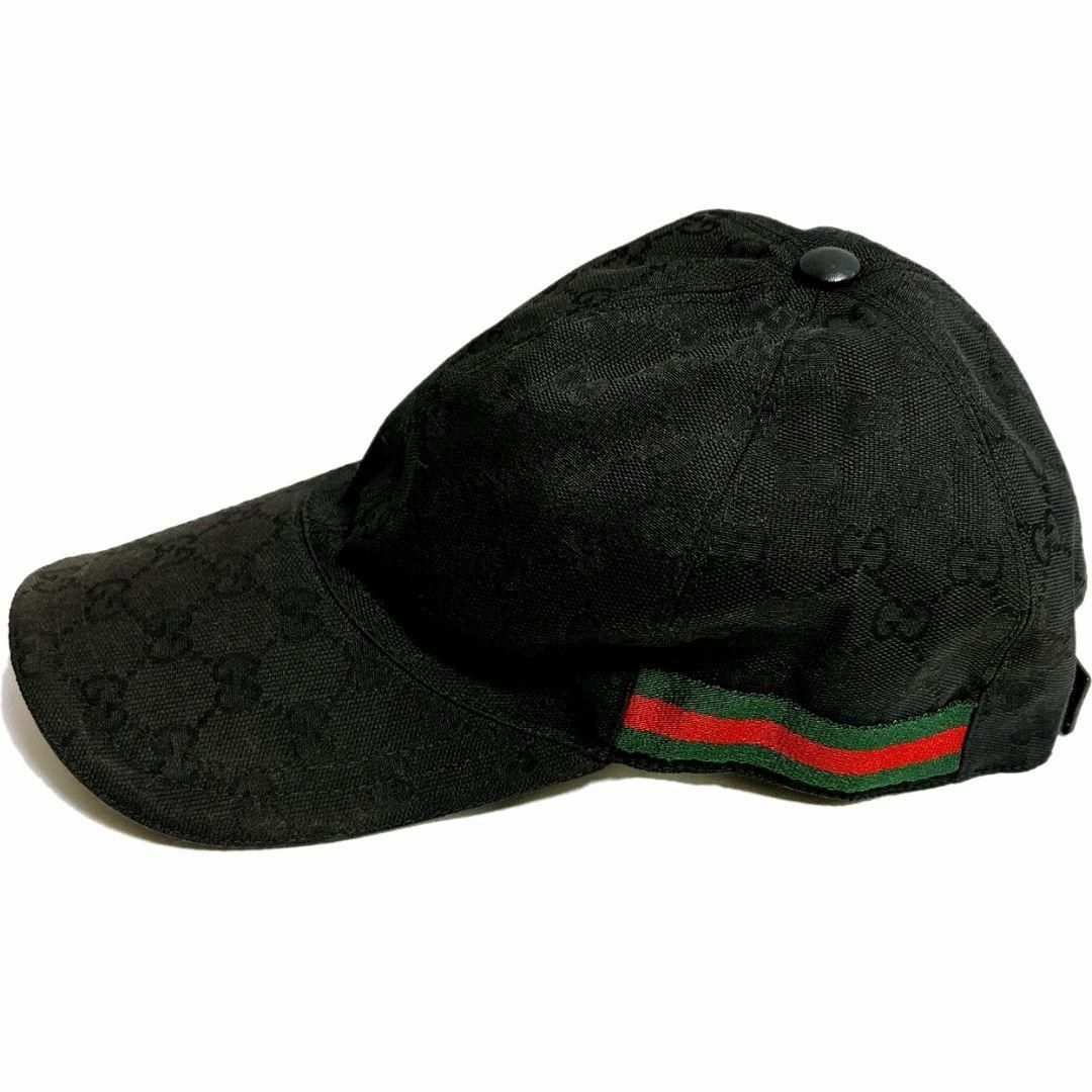 Gucci(グッチ)のグッチ 200035 GGキャンバス キャップ ブラック L メンズの帽子(キャップ)の商品写真