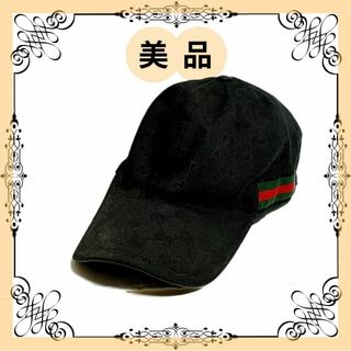 グッチ(Gucci)のグッチ 200035 GGキャンバス キャップ ブラック L(キャップ)