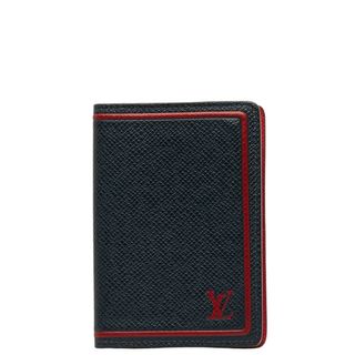 ルイヴィトン(LOUIS VUITTON)の美品 ルイ ヴィトン タイガ オーガナイザー ドゥ ポッシュ カードケース パスケース 名刺入れ M63408 レザー メンズ LOUIS VUITTON 【1-0145769】(パスケース/IDカードホルダー)