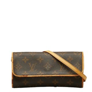 ルイヴィトン(LOUIS VUITTON)のルイ ヴィトン モノグラム ポシェット ツインPM ショルダーバッグ M51854 PVC レディース LOUIS VUITTON 【1-0145805】(ショルダーバッグ)