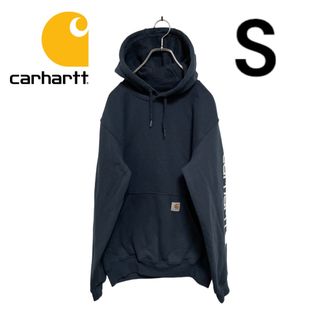 カーハート(carhartt)の【美品】カーハート⭐︎スウェット⭐︎パーカー⭐︎ネイビー(パーカー)