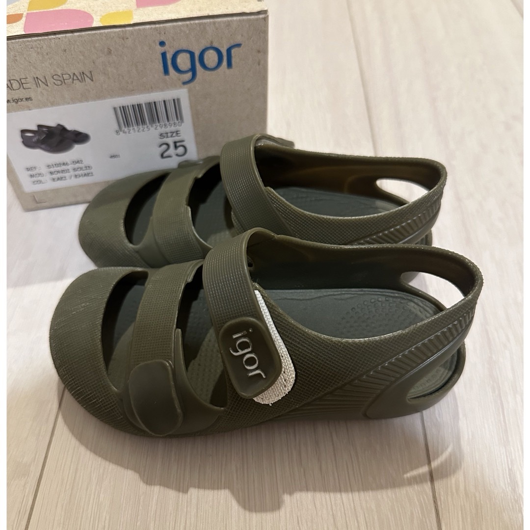 igor(イゴール)のイゴール  igor カーキ 15㎝ キッズ/ベビー/マタニティのキッズ靴/シューズ(15cm~)(サンダル)の商品写真