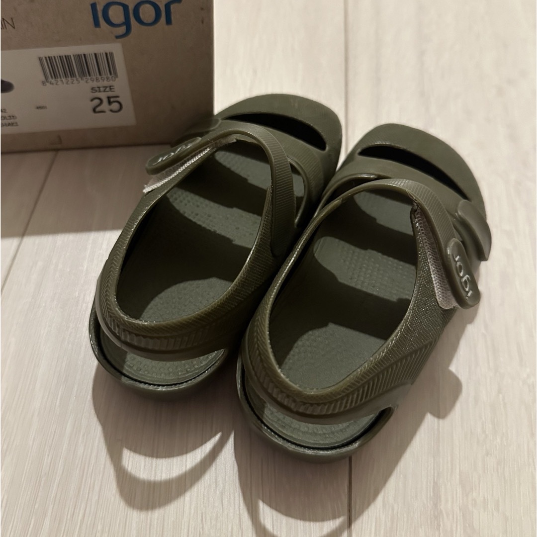 igor(イゴール)のイゴール  igor カーキ 15㎝ キッズ/ベビー/マタニティのキッズ靴/シューズ(15cm~)(サンダル)の商品写真