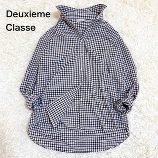 アパルトモンドゥーズィエムクラス(L'Appartement DEUXIEME CLASSE)の極美品☆ドゥーズィエムクラス ミニタータンボーイフレンドシャツ オーバーサイズ(シャツ/ブラウス(長袖/七分))