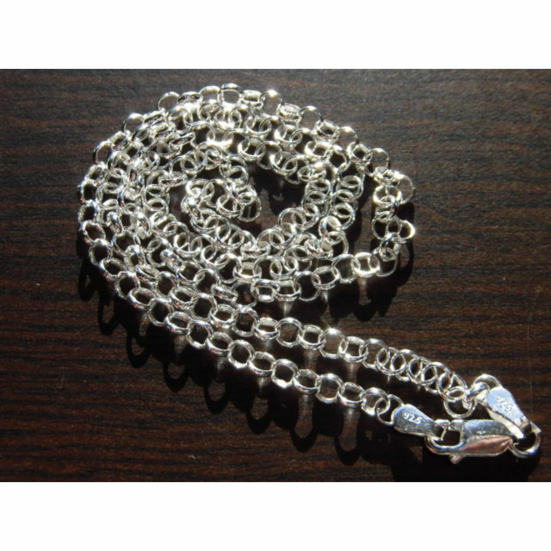 新品✠シルバー925ロールチェーン　ネックレス　刻印アリ　4mm50cm メンズのアクセサリー(ネックレス)の商品写真