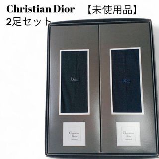 【未使用品❤️】定番Christian Diorメンズソックスワンポイントロゴ