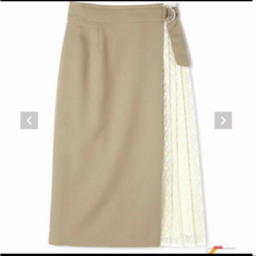 NATURAL BEAUTY BASIC(ナチュラルビューティーベーシック)のnatural beauty basic プリーツ 切り替えトレンチスカート新品 レディースのスカート(ロングスカート)の商品写真