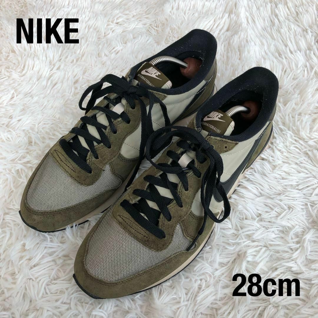 NIKE(ナイキ)のNIKEナイキ　ナイロン×スエードスニーカー　オリーブカーキ28cm メンズの靴/シューズ(スニーカー)の商品写真