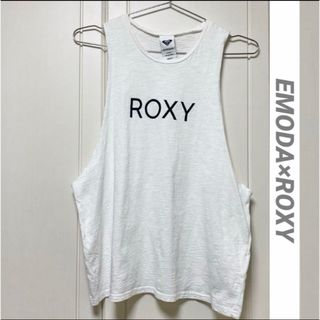 EMODA - EMODA ROXY　タンクトップ　ホワイト　白　レディース