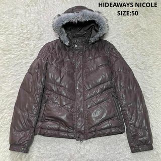 NICOLE - HIDEAWAYS NICOLE ダウンジャケット 3WAY 50 ブラウン