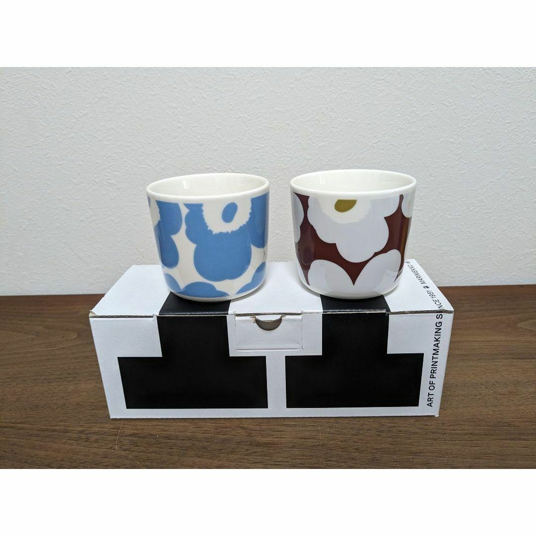 marimekko(マリメッコ)のマリメッコ　marimekko　ラテマグ　ウニッコ　2個　新品 インテリア/住まい/日用品のキッチン/食器(グラス/カップ)の商品写真