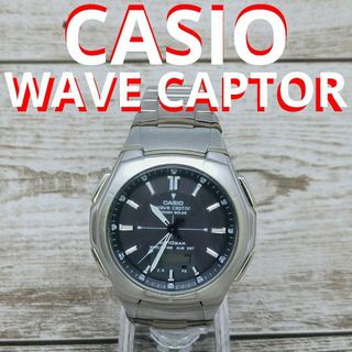 カシオ(CASIO)のWAVE CAPTOR　腕時計　メンズ　CASIO　SOLAR 5052　動作品(腕時計(アナログ))