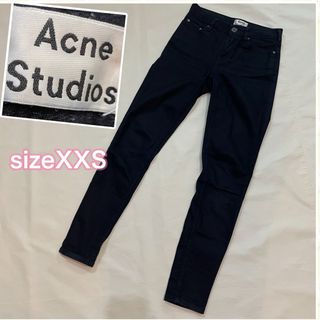 アクネストゥディオズ(Acne Studios)のアクネステゥディオズ　ブラックスキニーデニム　ストレッチ　レディースXXS(デニム/ジーンズ)