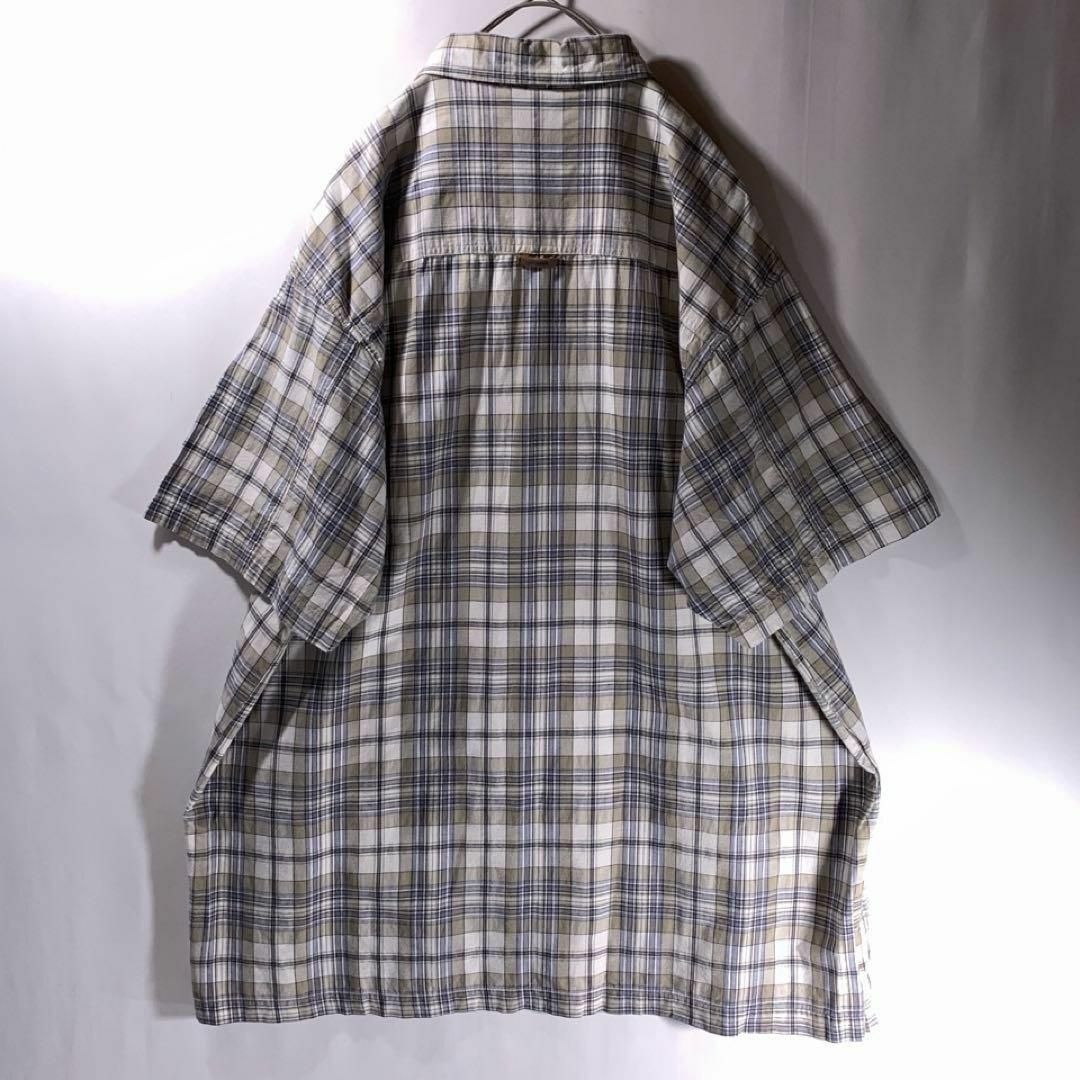 PELLE PELLE(ペレペレ)の90s 00s PELLE PELLE チェック シャツ 半袖 B系HIPHOP メンズのトップス(シャツ)の商品写真