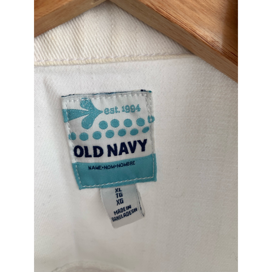 Old Navy(オールドネイビー)のオールドネイビー◆デニムジャケット◆ホワイト◆XL◆14〜16歳 キッズ/ベビー/マタニティのキッズ服女の子用(90cm~)(ジャケット/上着)の商品写真