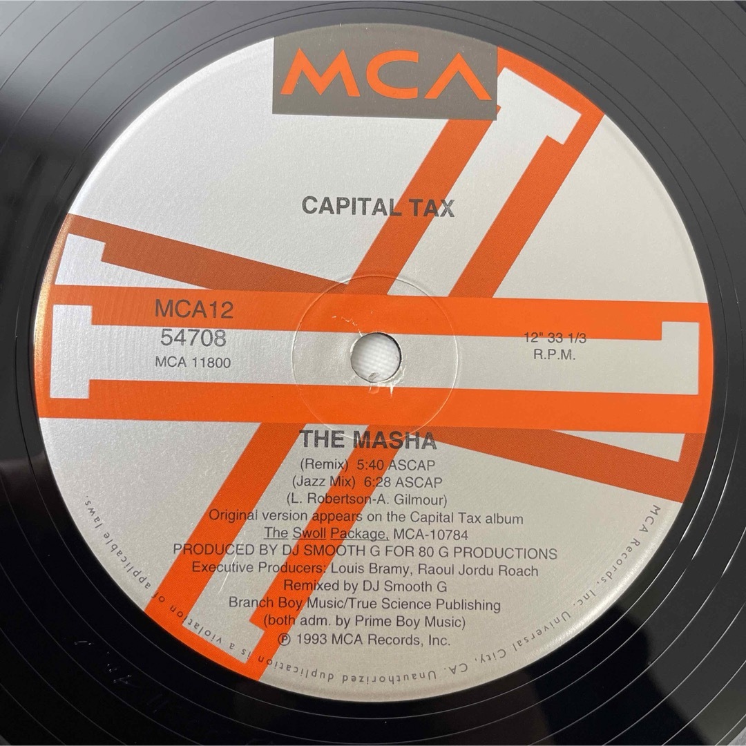 Capital Tax / The Masha【12"】 エンタメ/ホビーのCD(ヒップホップ/ラップ)の商品写真