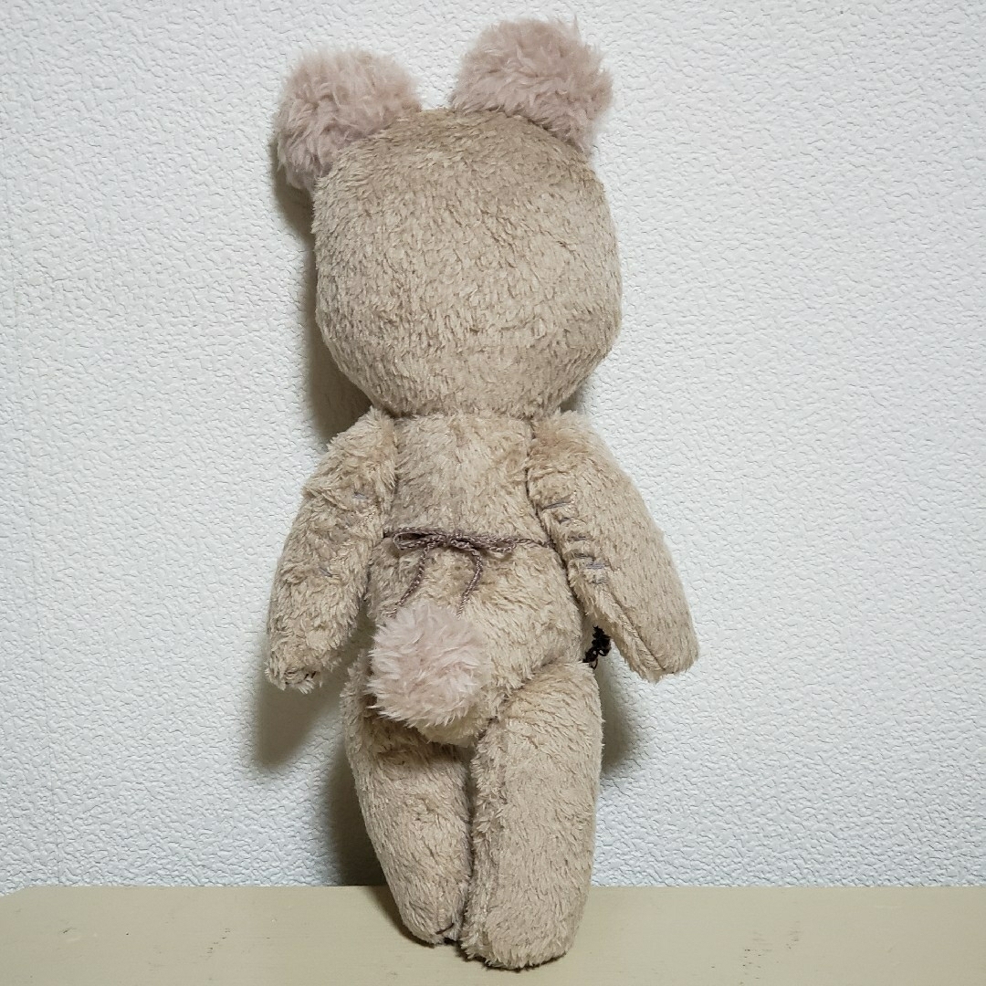 【2】Teddy Bear　light beige×pink　テディベア作家 ハンドメイドのぬいぐるみ/人形(ぬいぐるみ)の商品写真