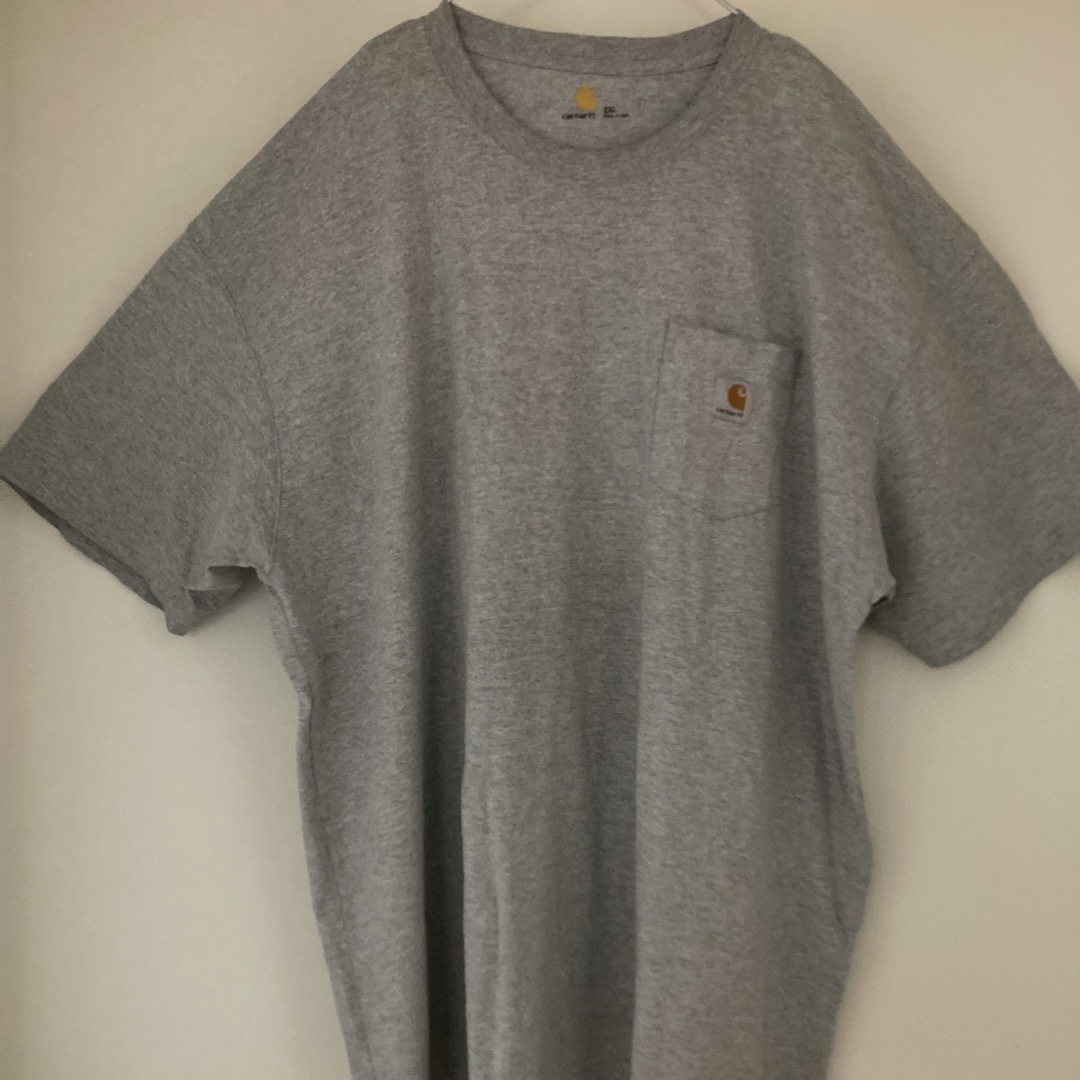 carhartt(カーハート)の90s Carhartt カーハート ポケットTシャツ タグロゴ USA古着 メンズのトップス(Tシャツ/カットソー(半袖/袖なし))の商品写真