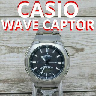 カシオ(CASIO)のWAVE CAPTOR　腕時計　メンズ　CASIO　SOLAR 5052　動作品(腕時計(デジタル))