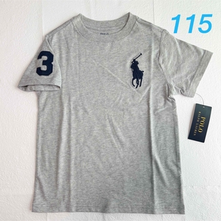 ポロラルフローレン(POLO RALPH LAUREN)の新作◇ラルフローレン ビッグポニー半袖Tシャツ グレー 5/115(Tシャツ/カットソー)