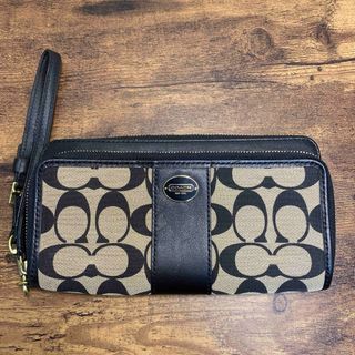 コーチ(COACH)の【新品★アメリカ購入】正規品　COACH コーチ　シグネチャージップウォレット(財布)