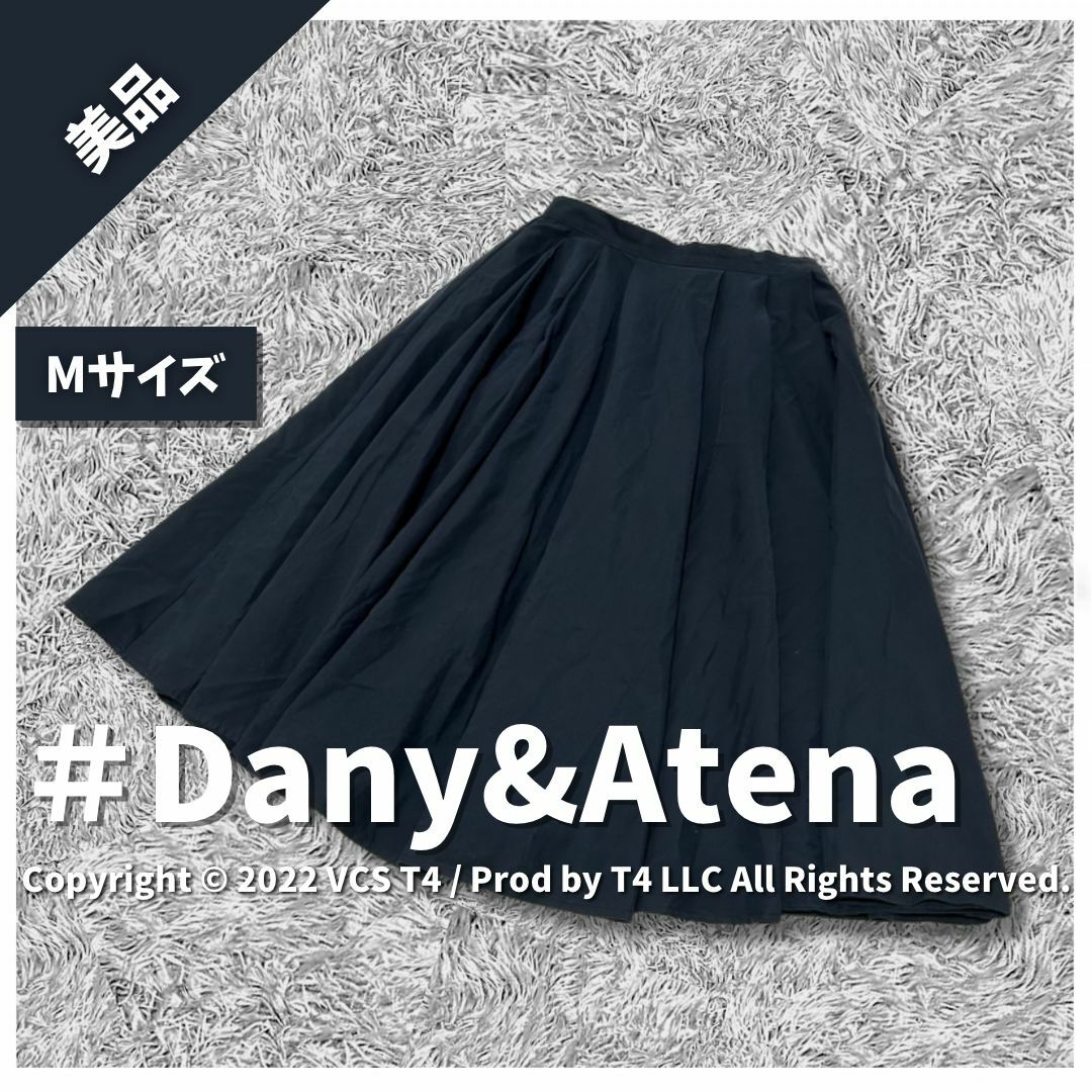 NULL(ヌル)の【美品】 dany&atena ひざ丈フレアスカート M ネイビー ✓3891 レディースのスカート(ひざ丈スカート)の商品写真