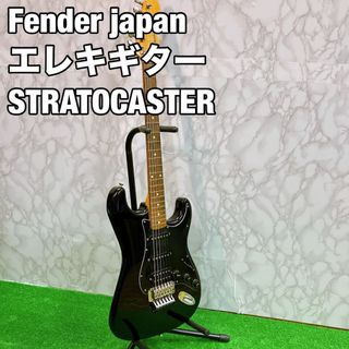 フェンダー(Fender)のFender japan エレキギター　ストラトキャスター　オール　ブラック(エレキギター)