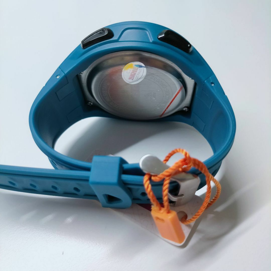 50m防水 万歩計 スポーツウォッチ デジタル腕時計 カロリー ブルー青R メンズの時計(腕時計(デジタル))の商品写真