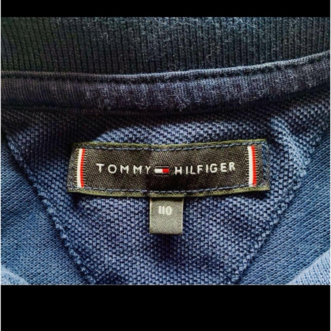 TOMMY HILFIGER(トミーヒルフィガー)のTOMMY HILFIGER 紺色　ポロシャツ　110 キッズ/ベビー/マタニティのキッズ服男の子用(90cm~)(Tシャツ/カットソー)の商品写真