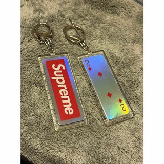 Supreme - 2♦️SUPREME  ホログラフィック トランプ　キーホルダー