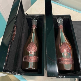 アルマンドブリニャック(アルマン・ド・ブリニャック)のアルマンドロゼ 空き瓶ケース2種類 2本セット(シャンパン/スパークリングワイン)