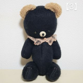 【3】Teddy Bear　black×beige　テディベア作家(ぬいぐるみ)