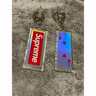 シュプリーム(Supreme)の2❤️ SUPREME  ホログラフィック トランプ　キーホルダー(キーホルダー)