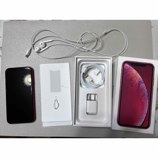 アイフォーン(iPhone)のiPhone XR 64GB （PRODUCT）RED SIMフリー(スマートフォン本体)