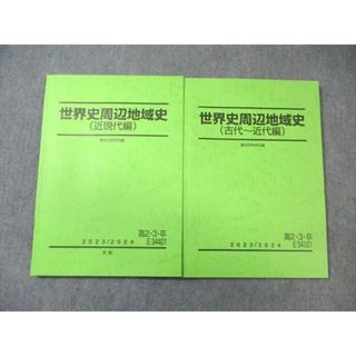 WG03-143 駿台 世界史周辺地域史(古代〜近代編)/(近現代編) 2023 計2冊 20S0D(語学/参考書)