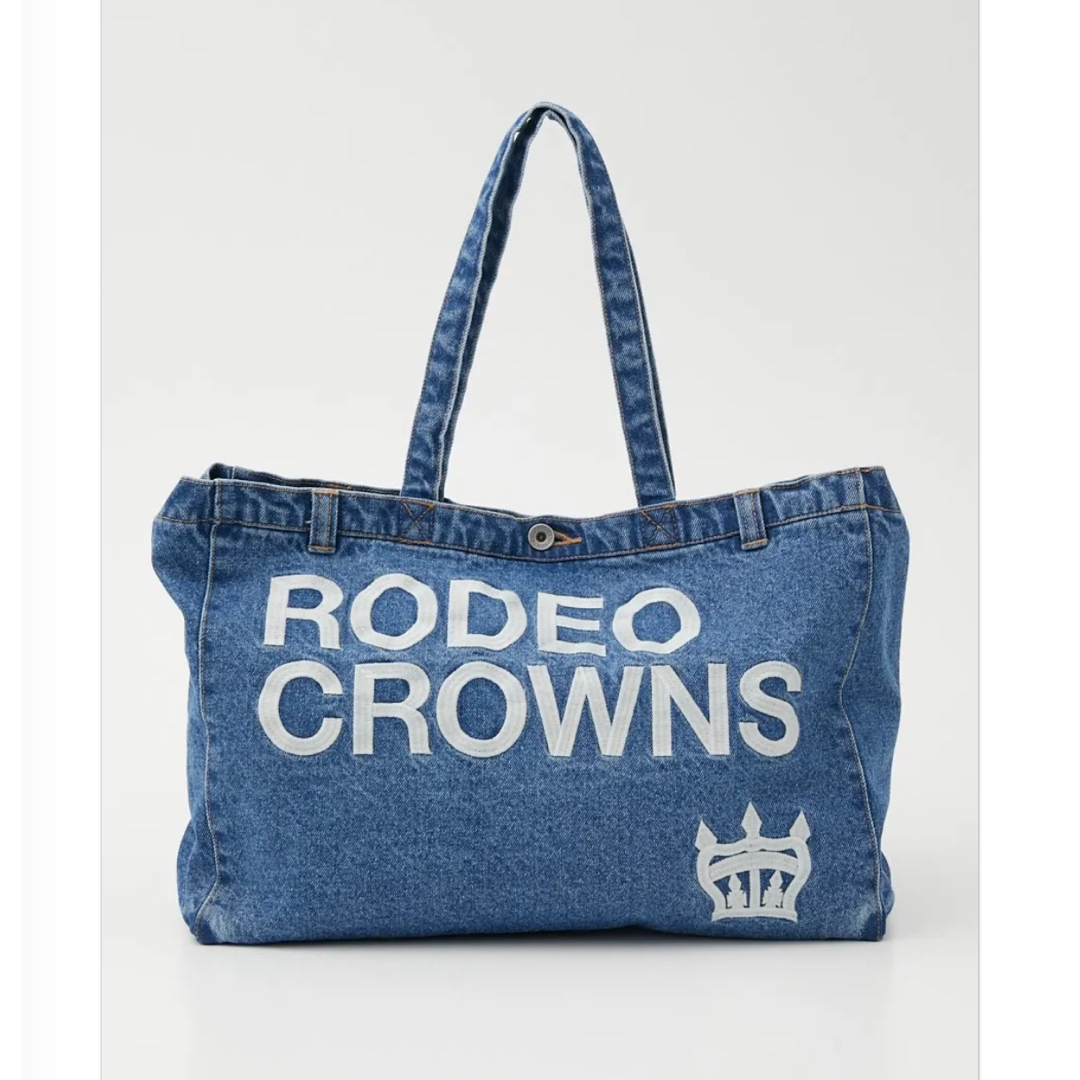 RODEO CROWNS WIDE BOWL(ロデオクラウンズワイドボウル)のロデオ★ LOGO SP COLOR TOTE（ライトブルー） レディースのバッグ(トートバッグ)の商品写真