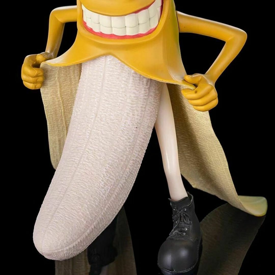 バナナドール フィギュア おもしろBANANA 人形 おもちゃ ちょい悪 インテリア/住まい/日用品のインテリア小物(置物)の商品写真