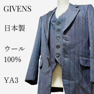 【大人気デザイン◎】GIVENS スーツジャケット&ベスト 上質ウール YA3(スーツジャケット)