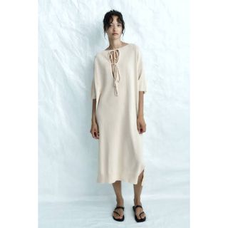 ザラ(ZARA)の【新品】ザラ ニット ワンピース チュニック(チュニック)