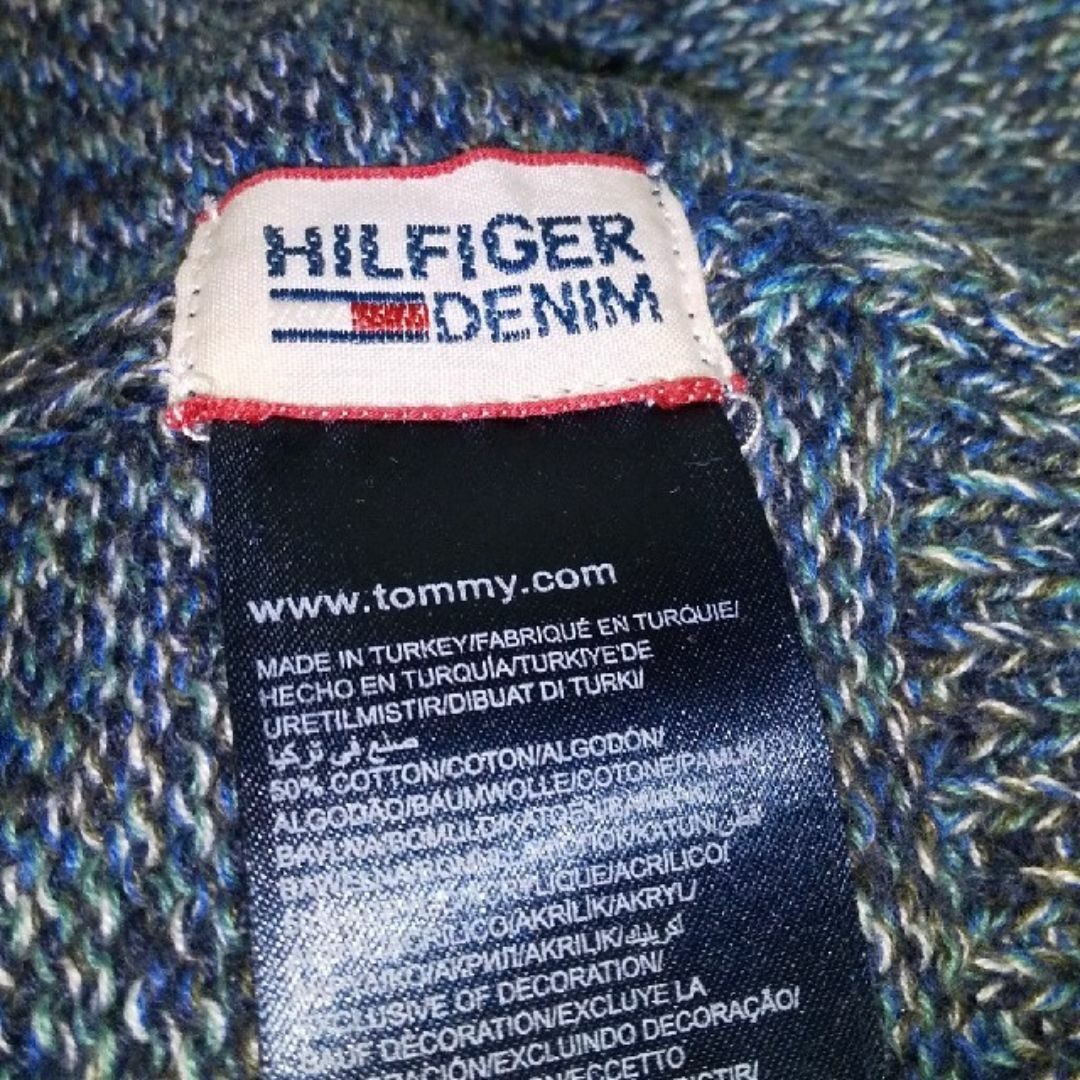 TOMMY HILFIGER(トミーヒルフィガー)の古着 HILFIGER DENIM ヒルフィガーデニム ニットキャップ メンズの帽子(ニット帽/ビーニー)の商品写真