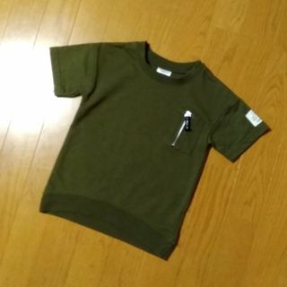 100cm☆LAGKAW Tシャツ カーキ ミリタリー 男の子(Tシャツ/カットソー)