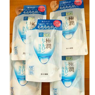 肌ラボ 極潤 ヒアルロン泡洗顔 つめかえ用(140ml)✖５個(洗顔料)