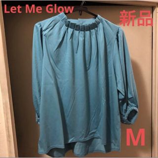 新品☆Let Me Glow エレガンスタックプルオーバー　レットミーグロウ　M(Tシャツ(半袖/袖なし))