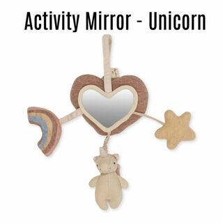【Konges slojd】activity mirror - unicorn(がらがら/ラトル)
